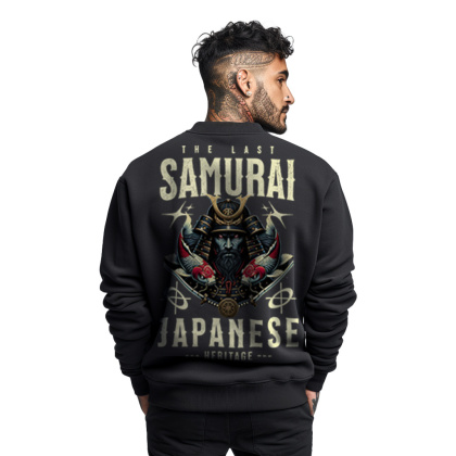 Bluza męska bez kaptura z nadrukiem na plecach "Samurai Japanese"