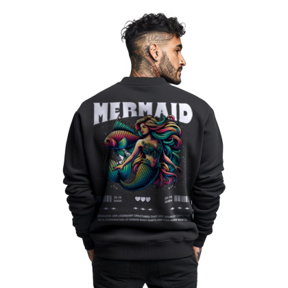 Bluza męska bez kaptura z nadrukiem na plecach "Mermaid"