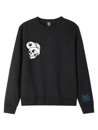 r.2XL Bluza męska CZARNA DRESOWA GANJA SKULL